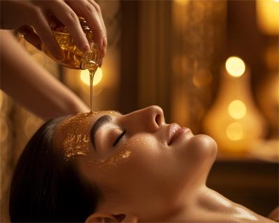 Royal-Luxury 24 Karat Gold-Öl-Massage + Muschel 60 Minuten